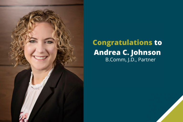 Welcome to our new Partner Andrea C. Johnson